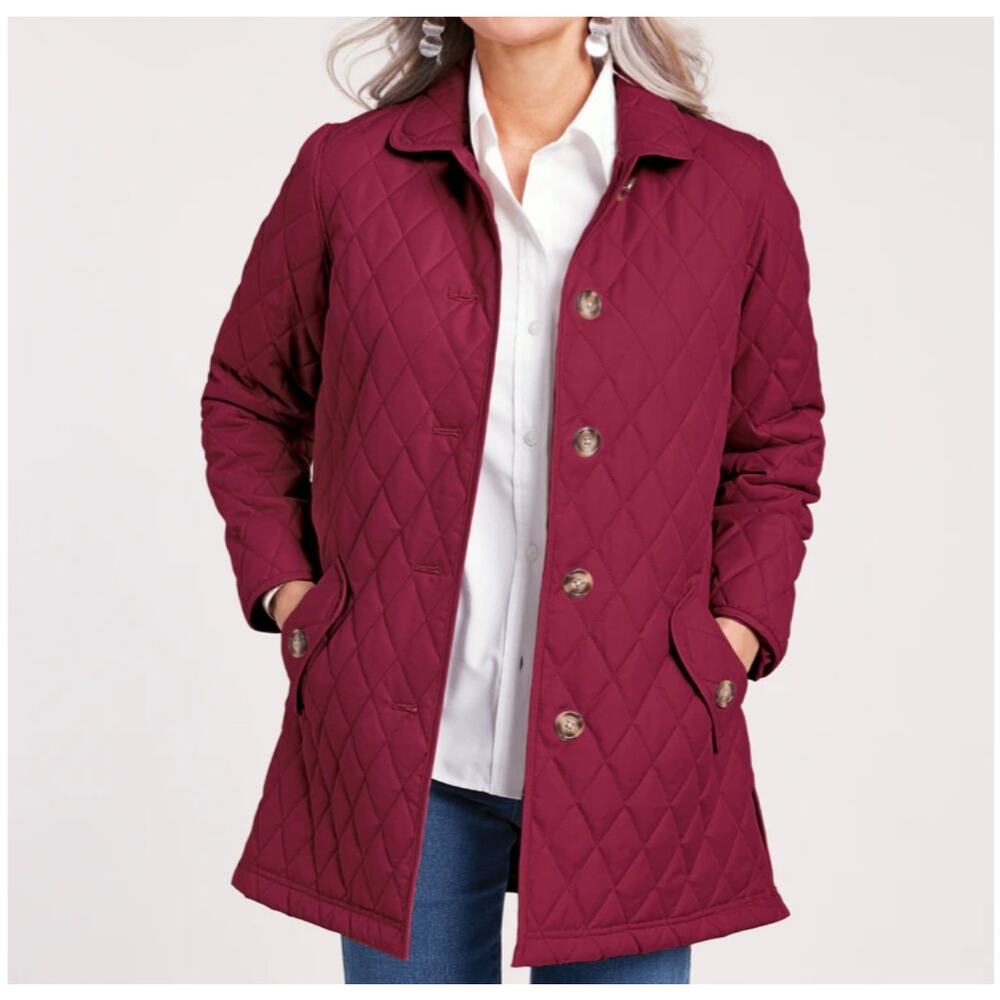 Blair Quilted Car Coat Size 2xl Excellent Condition